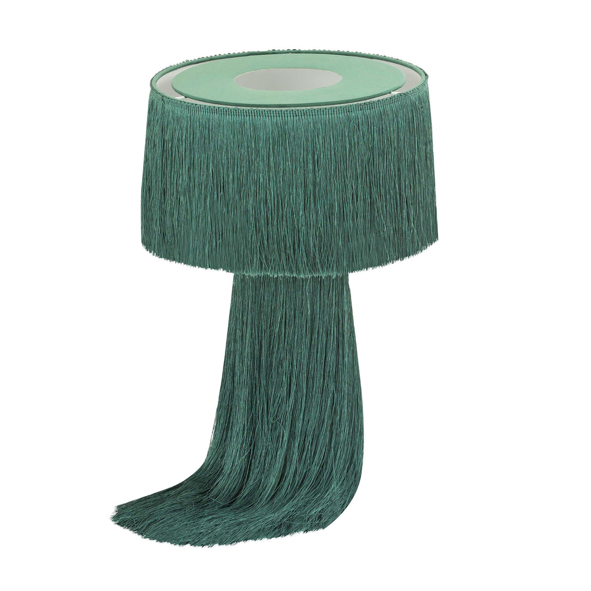 TOV Atolla Emerald Tassel Table Lamp