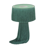 TOV Atolla Emerald Tassel Table Lamp