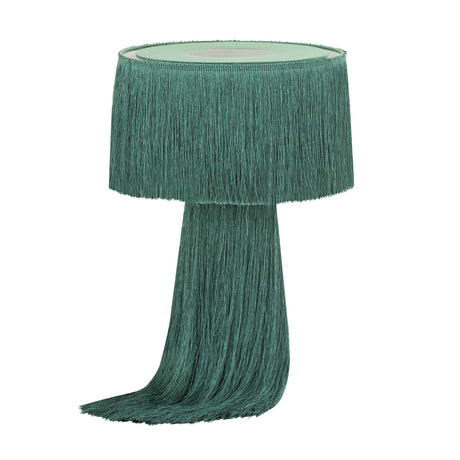 TOV Atolla Emerald Tassel Table Lamp