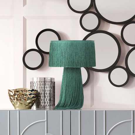 TOV Atolla Emerald Tassel Table Lamp