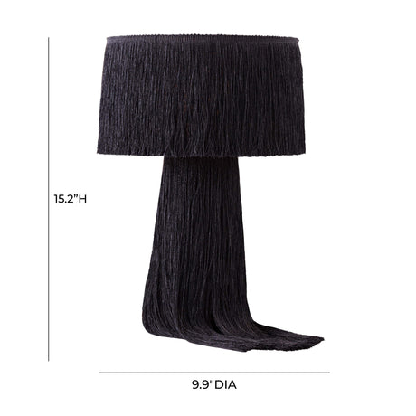 TOV Atolla Black Tassel Table Lamp