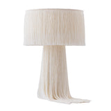 TOV Atolla Cream Tassel Table Lamp