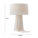 TOV Atolla Cream Tassel Table Lamp