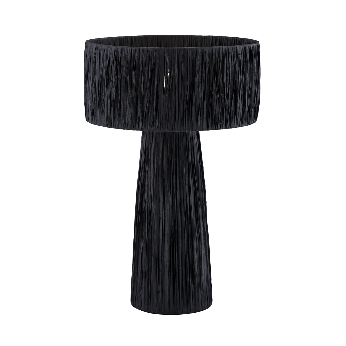 TOV Shelby Raffia Black Table Lamp