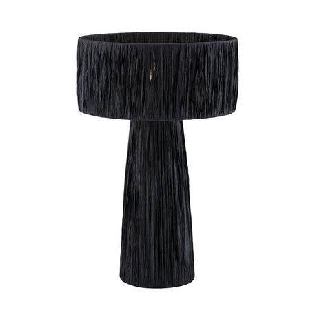 TOV Shelby Raffia Black Table Lamp