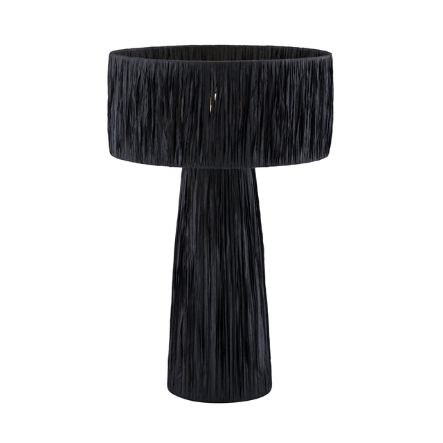 TOV Shelby Raffia Black Table Lamp