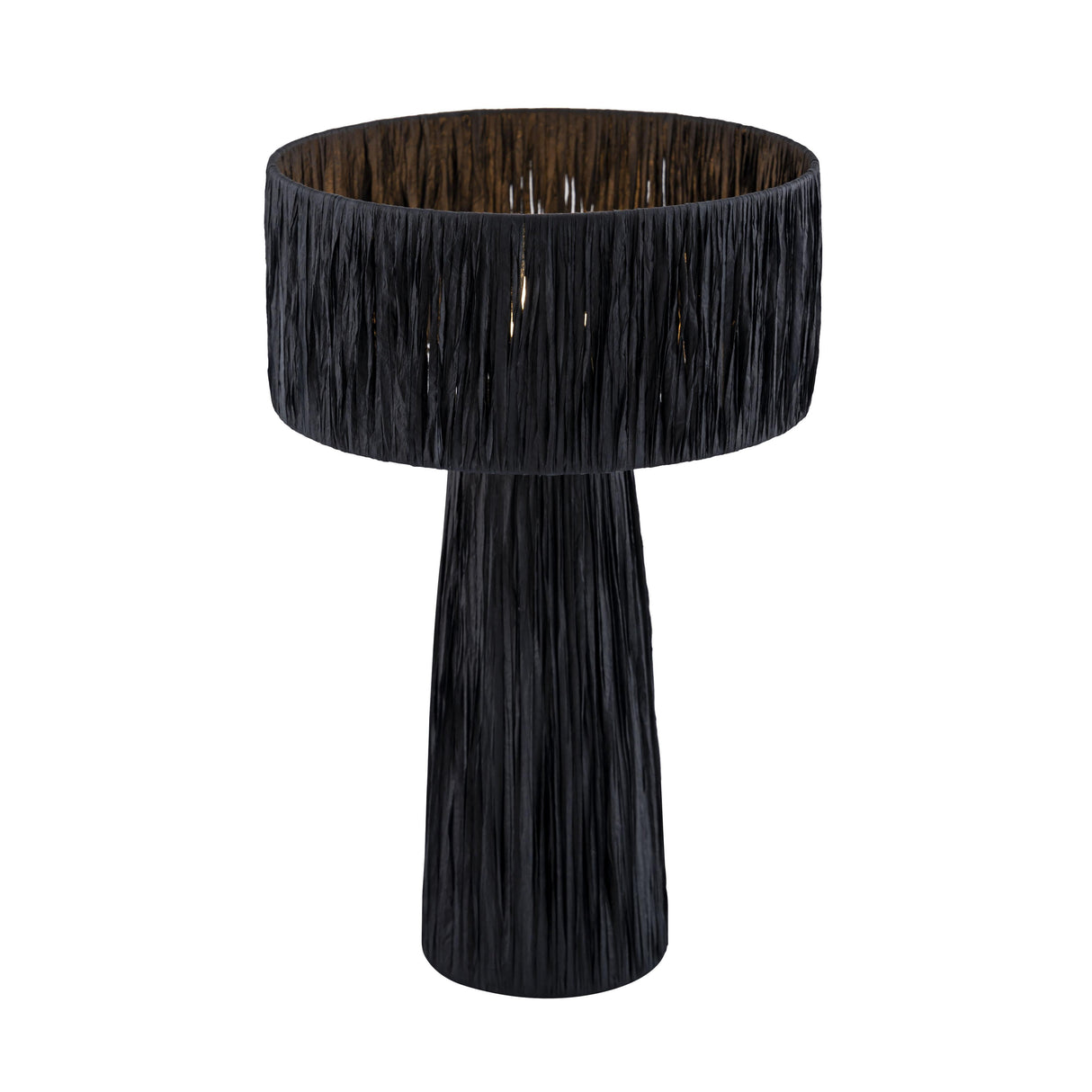 TOV Shelby Raffia Black Table Lamp