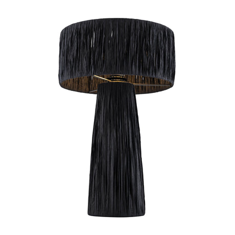 TOV Shelby Raffia Black Table Lamp