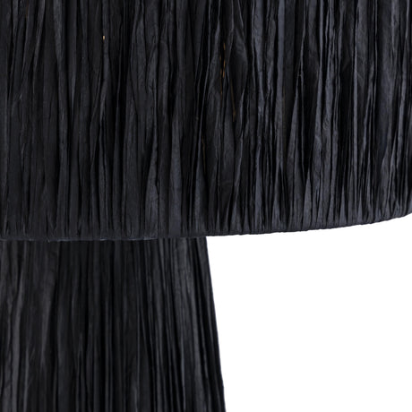 TOV Shelby Raffia Black Table Lamp