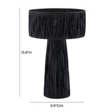 TOV Shelby Raffia Black Table Lamp