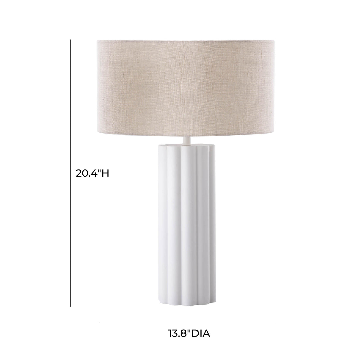 TOV Latur Cream Table Lamp