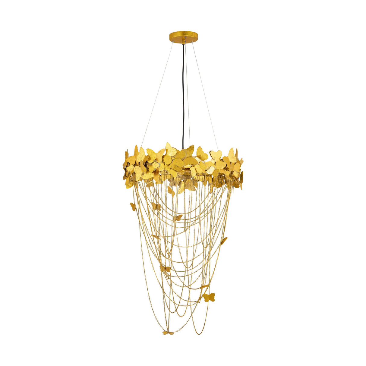 TOV Butterfly Gold Chandelier