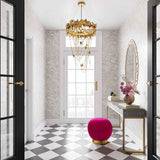 TOV Butterfly Gold Chandelier