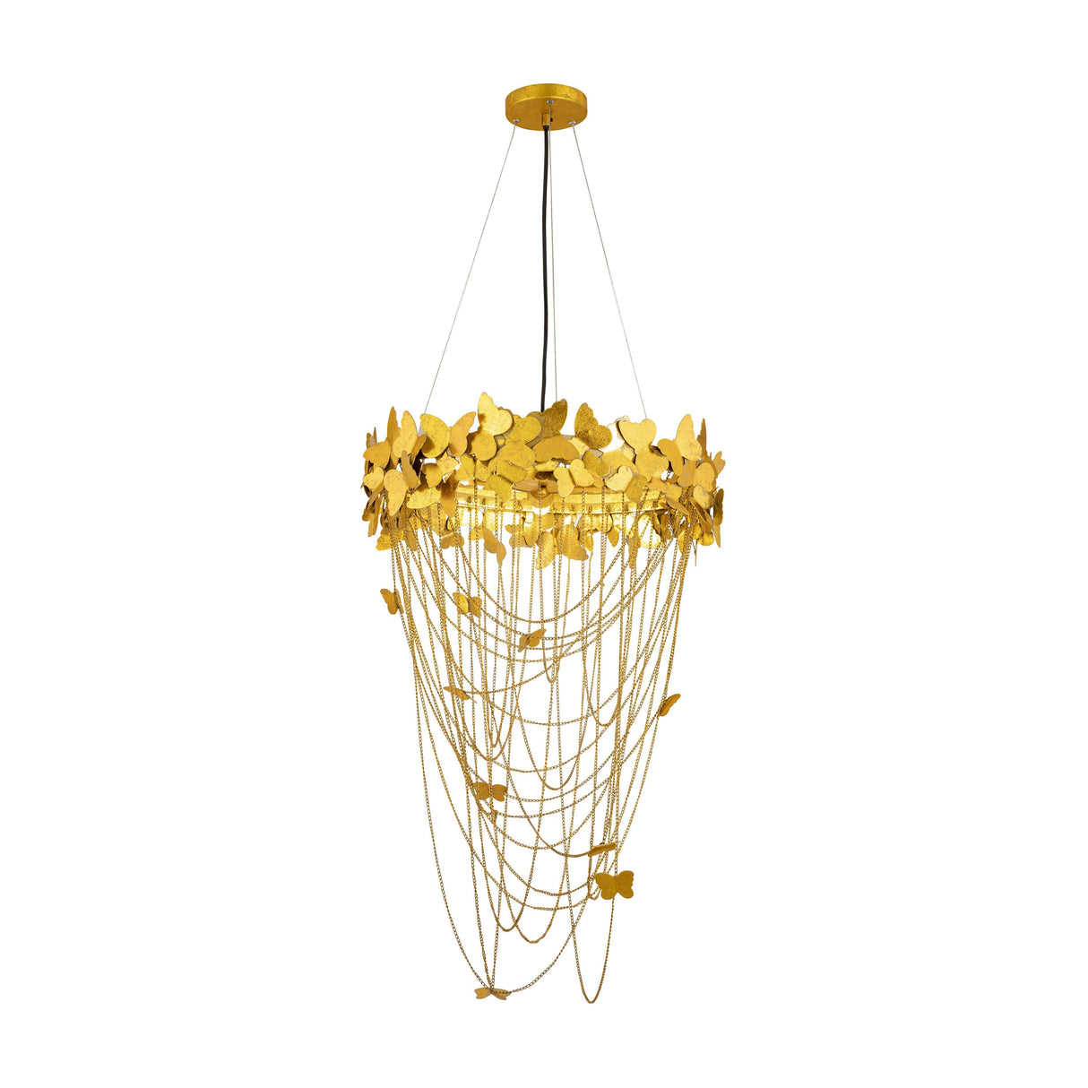 TOV Butterfly Gold Chandelier