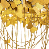 TOV Butterfly Gold Chandelier