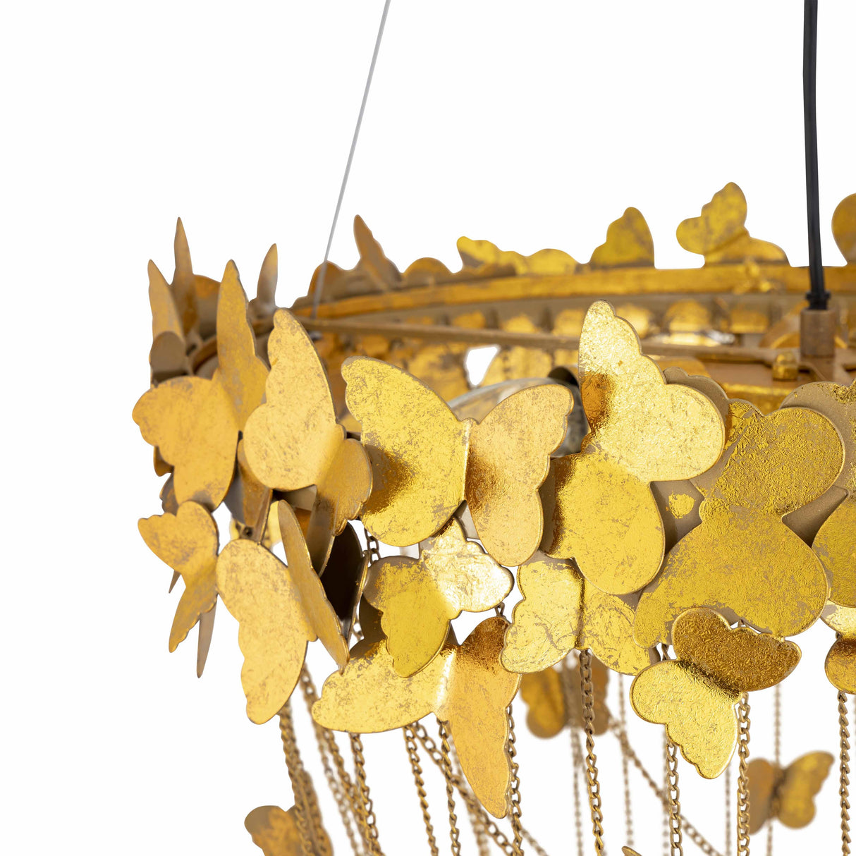 TOV Butterfly Gold Chandelier