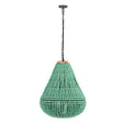 TOV Palani Green Wooden Bead Chandelier