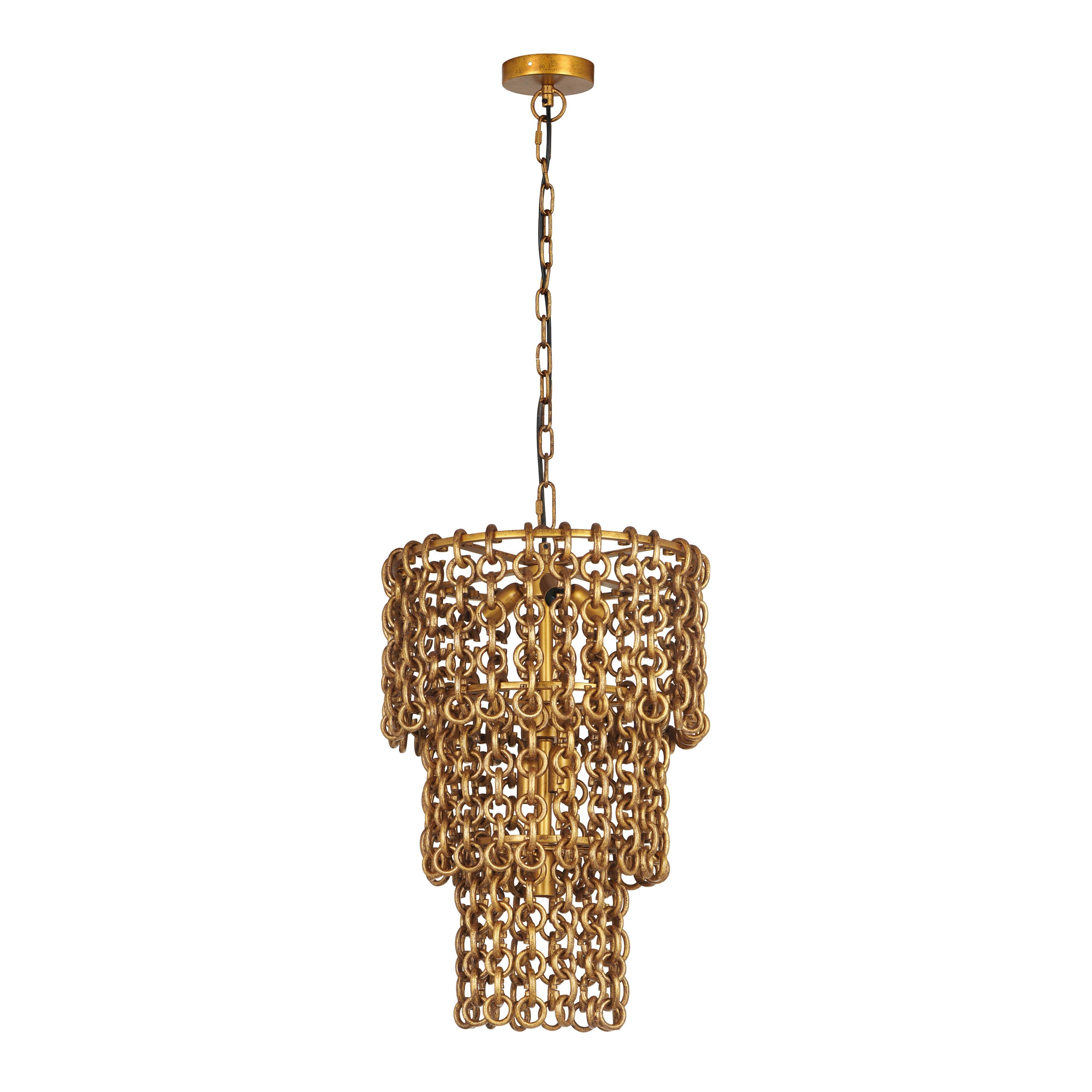 TOV Nirsa Chain Link Chandelier - Thumbnail 4
