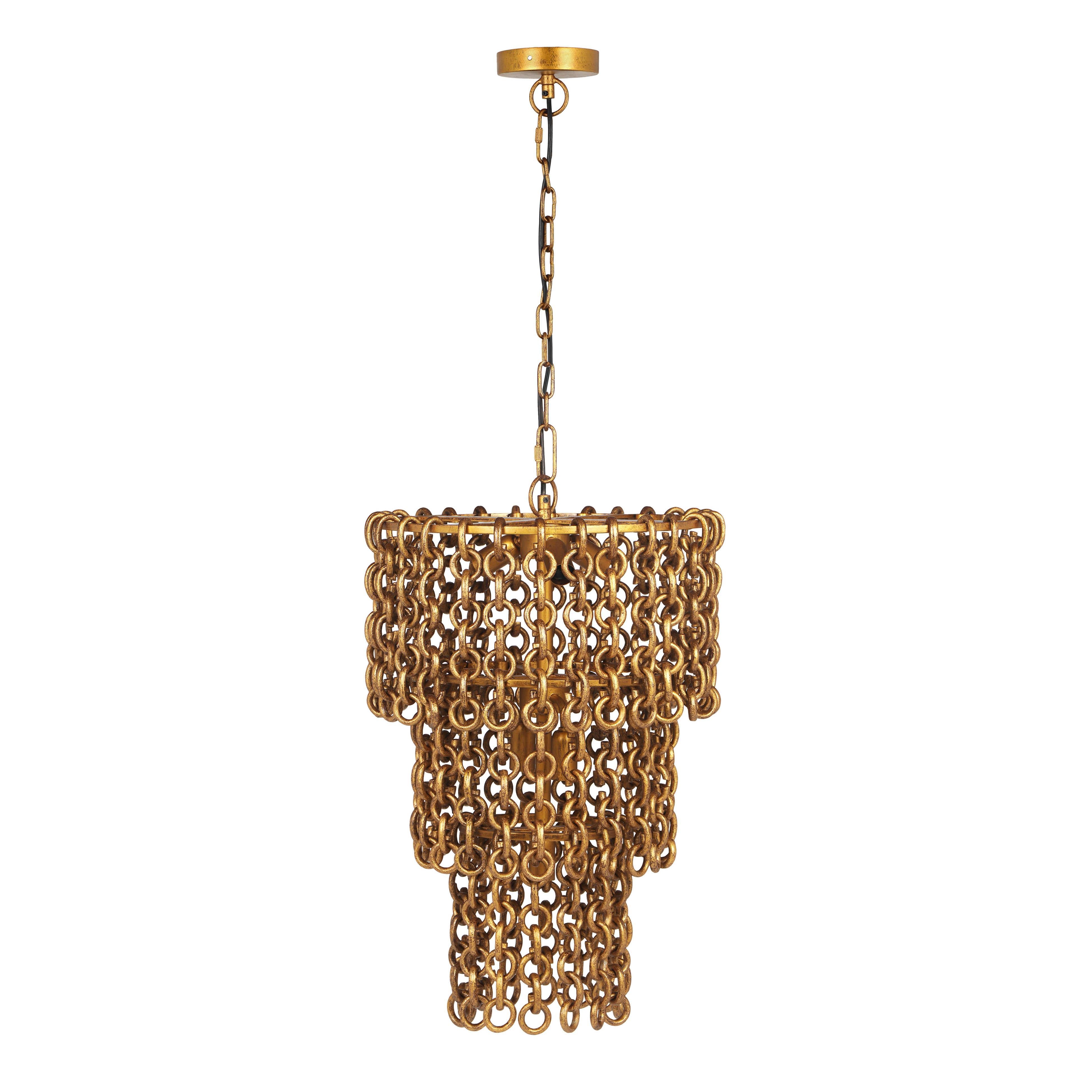 TOV Nirsa Chain Link Chandelier - Thumbnail 2