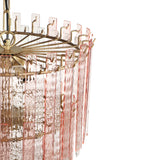 TOV Hampshire Pink Acrylic 3-Tier Chandelier