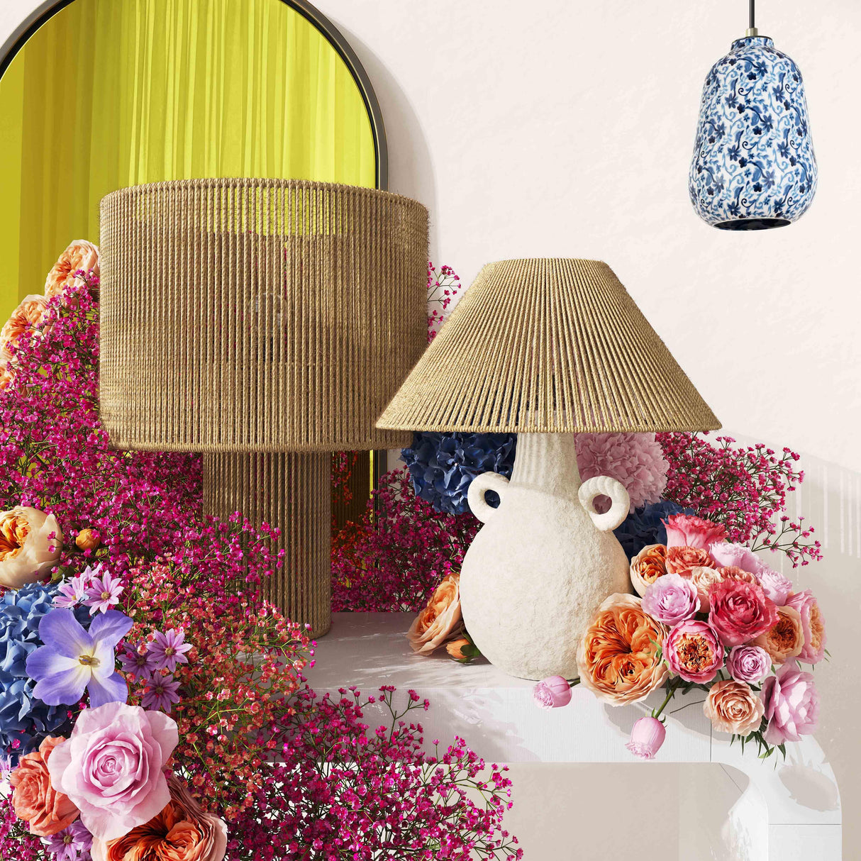 TOV Hope Natural Large Table Lamp