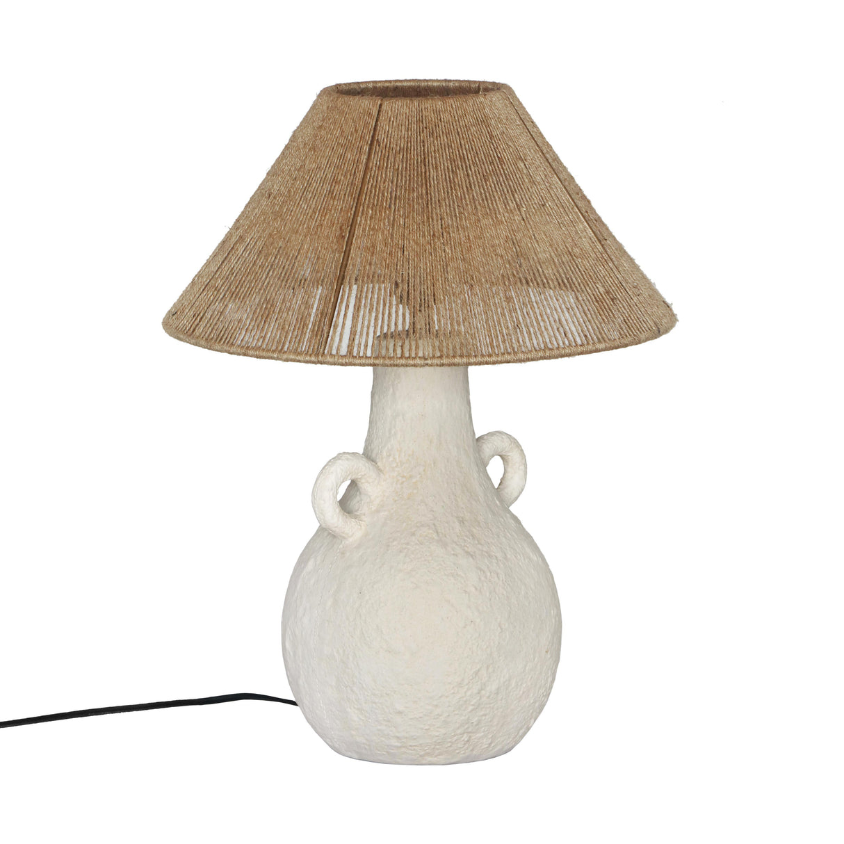TOV Lalit Natural & White Ceramic Table Lamp