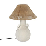 TOV Lalit Natural & White Ceramic Table Lamp