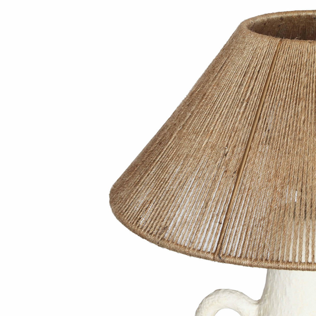 TOV Lalit Natural & White Ceramic Table Lamp
