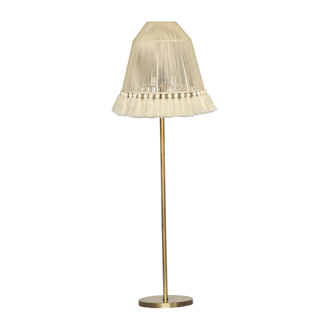 TOV June White Tall Floor Lamp