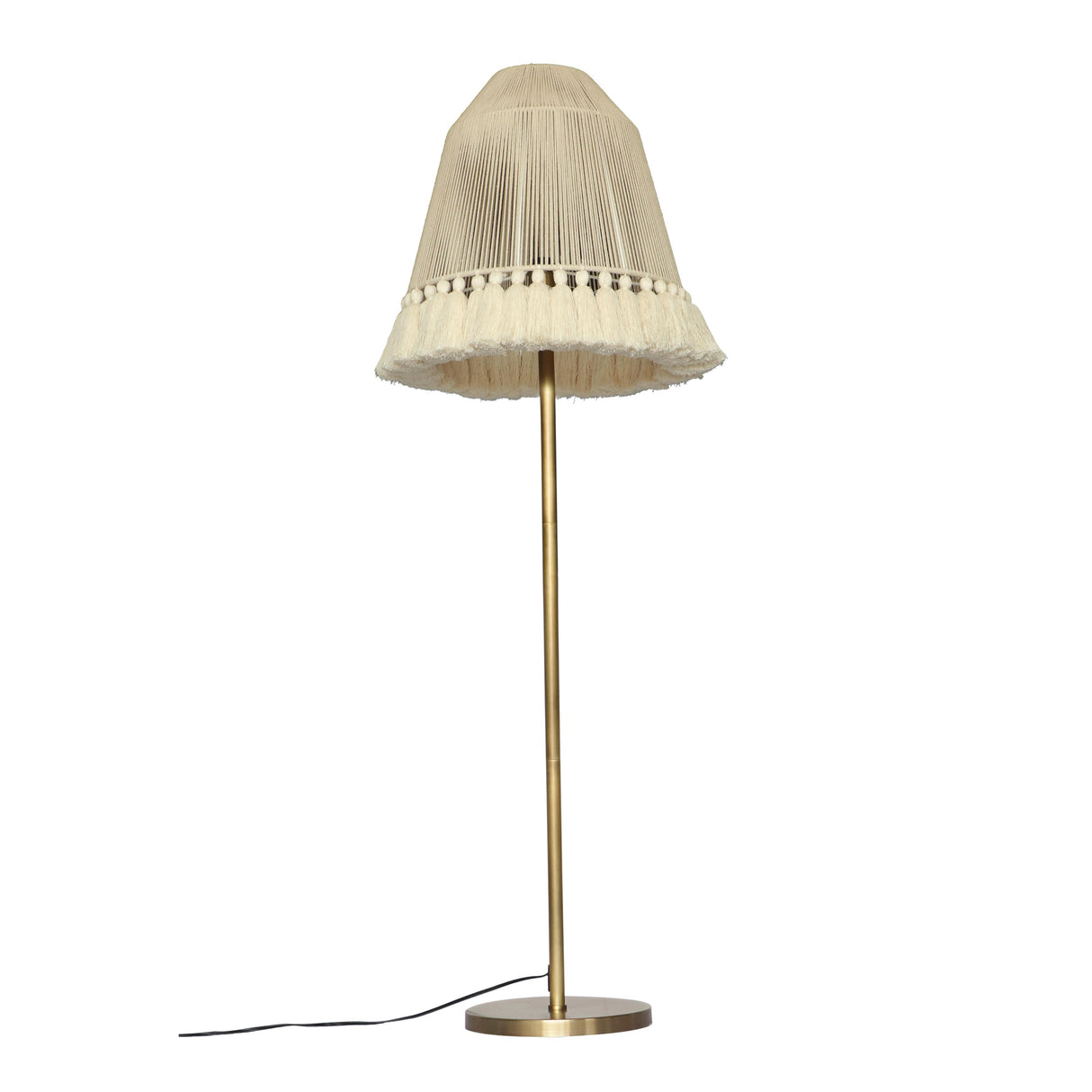 TOV June White Tall Floor Lamp