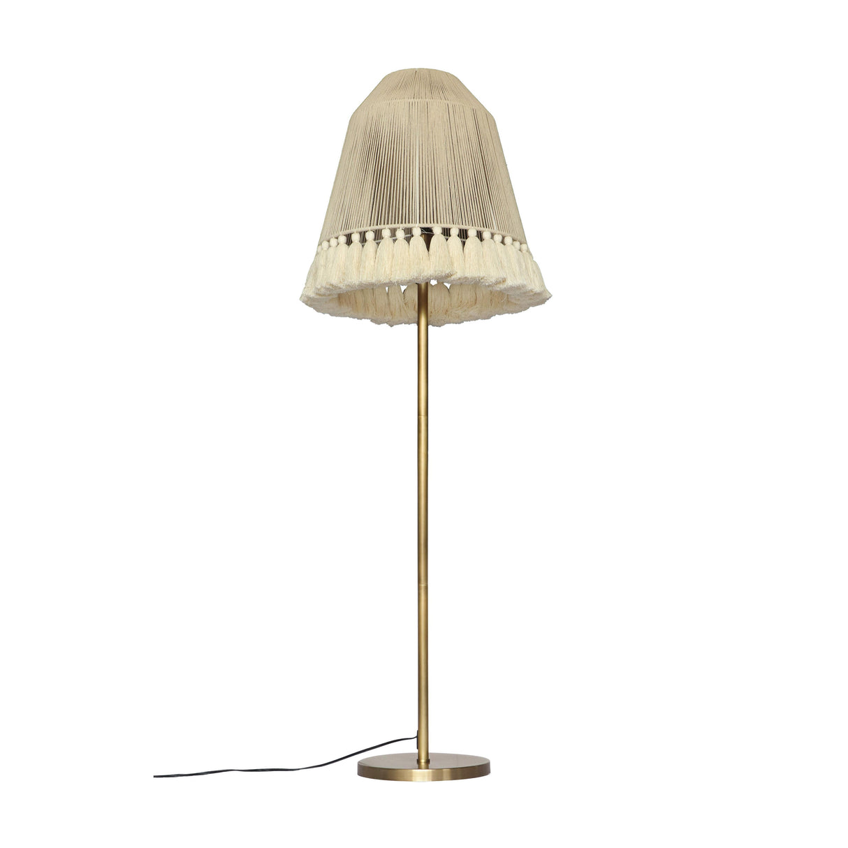 TOV June White Medium Floor Lamp