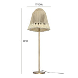 TOV June White Medium Floor Lamp