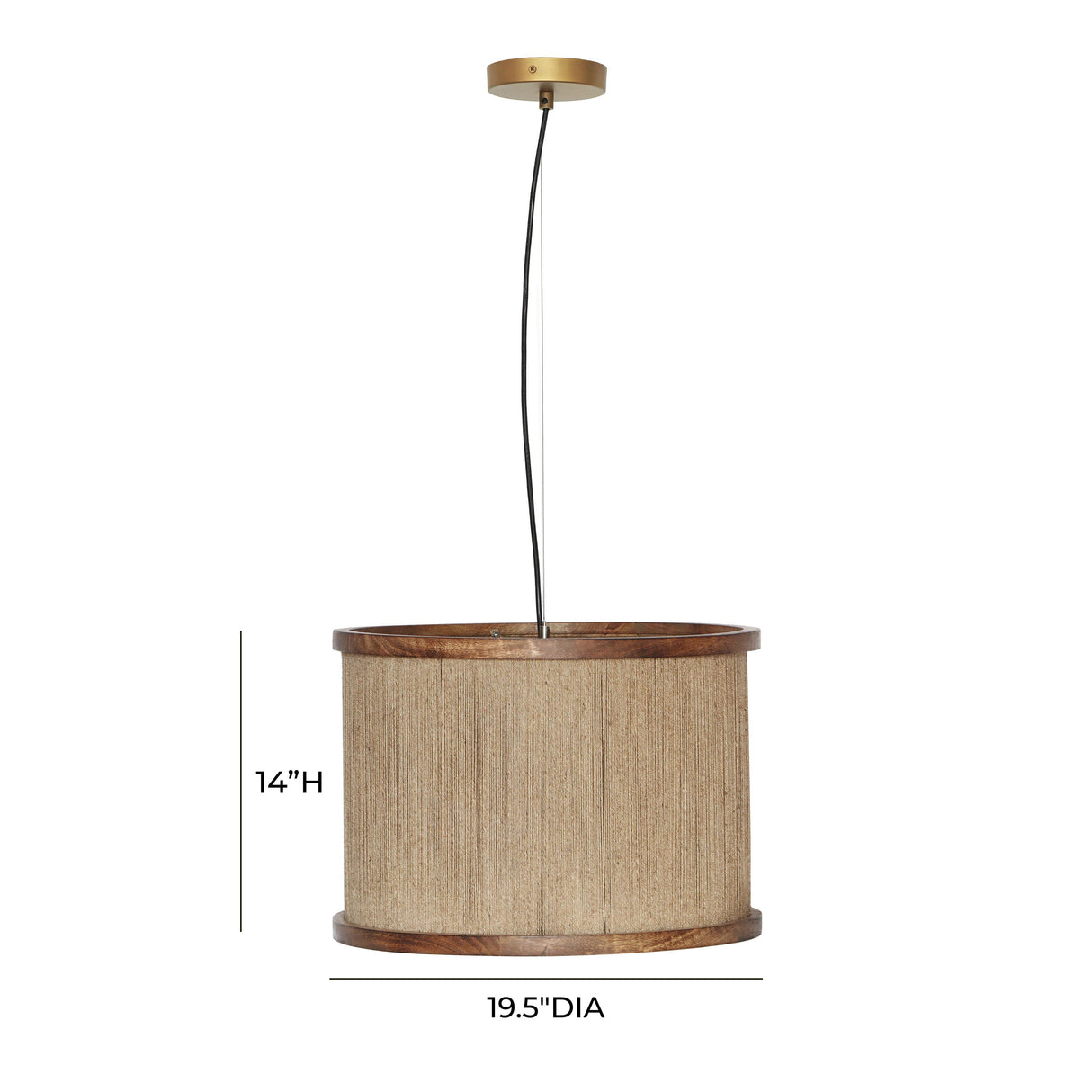 TOV Mariana Natural Pendant Lamp
