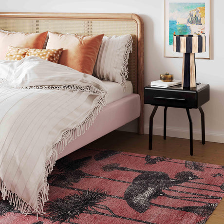 TOV Shelby Raffia Two-Tone Table Lamp