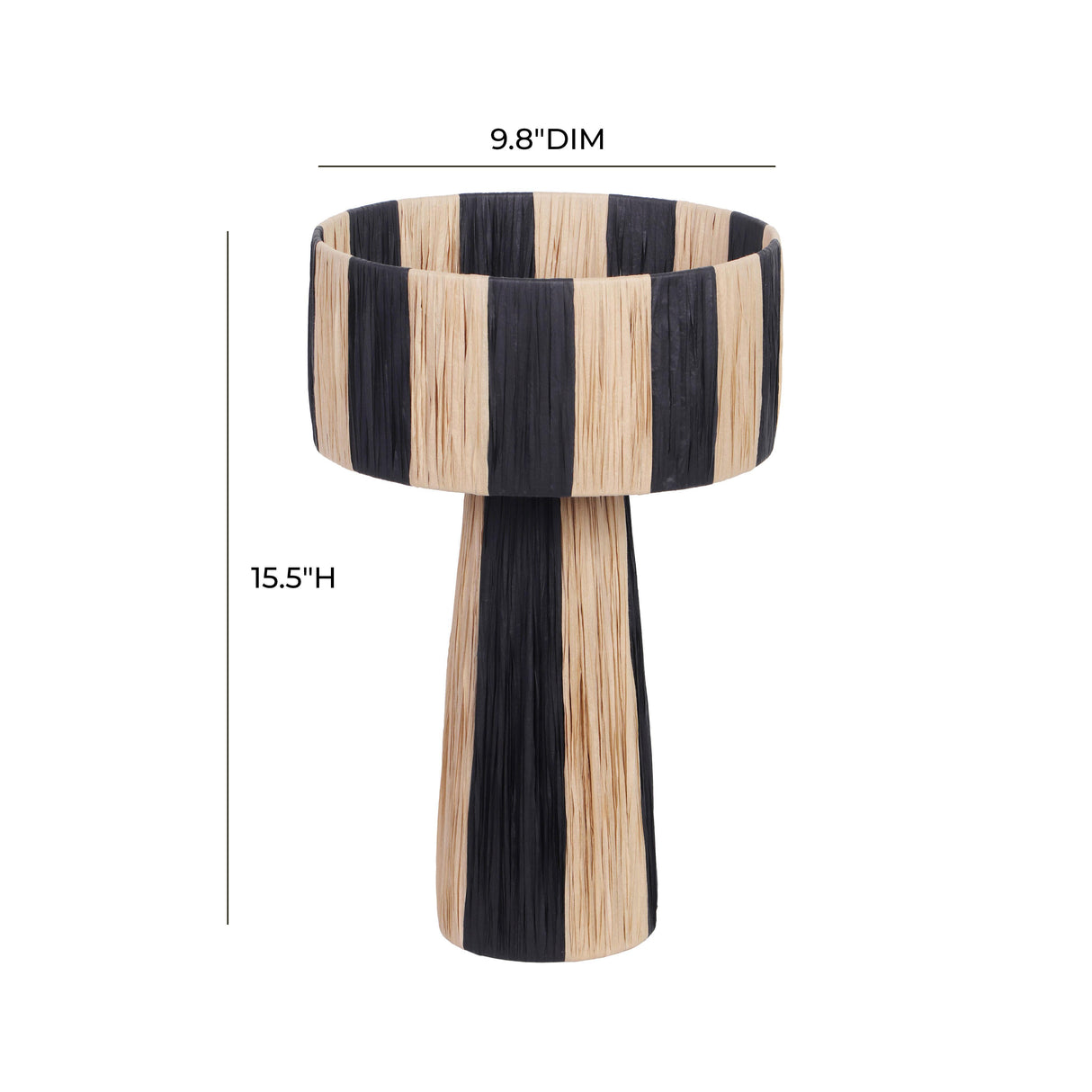 TOV Shelby Raffia Two-Tone Table Lamp