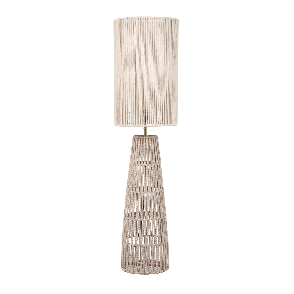 TOV Beam Cream Natural Jute Floor Lamp
