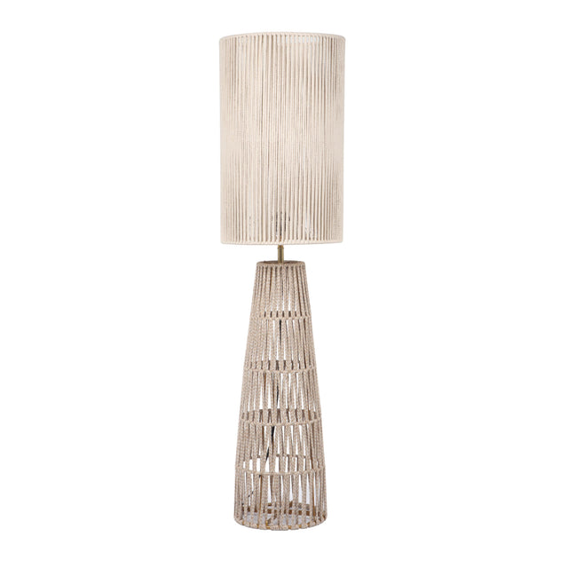 TOV Beam Cream Natural Jute Floor Lamp