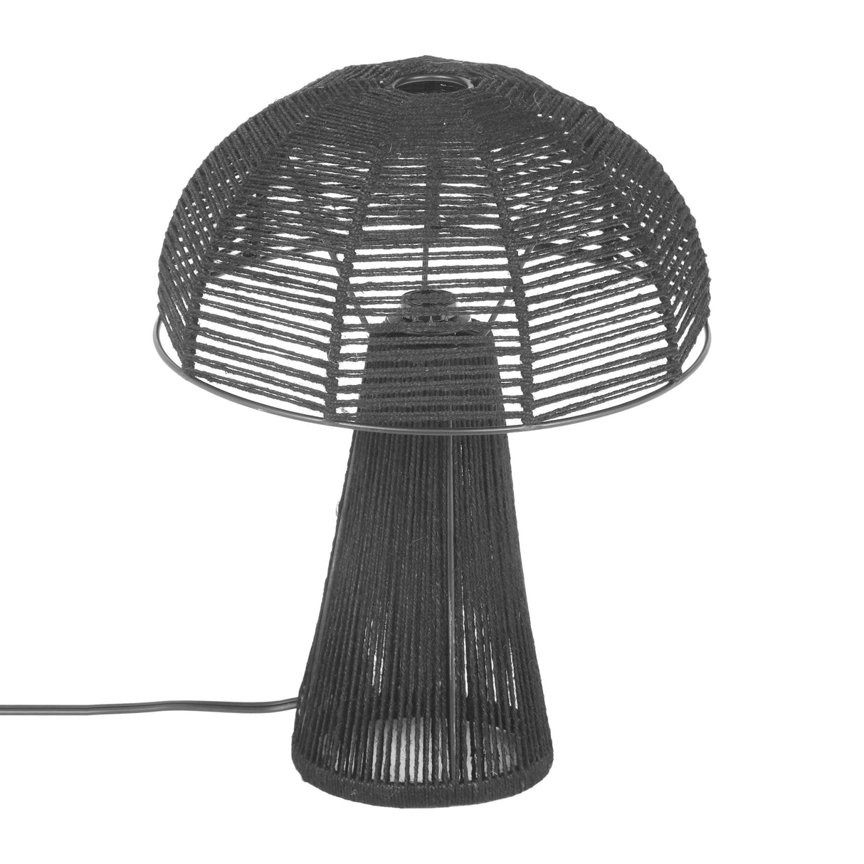 TOV Oddy Black Jute Table Lamp