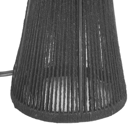 TOV Oddy Black Jute Table Lamp
