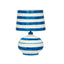 TOV Positano Blue Striped Papier Mache Table Lamp