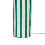 TOV Ravello Green Striped Papier Mache Table Lamp