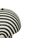 TOV Maiori Black Striped Papier Mache Floor Lamp