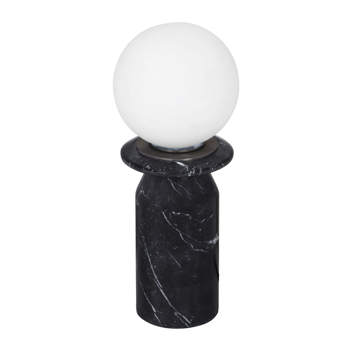 TOV Globe Onyx Black Marble Lamp
