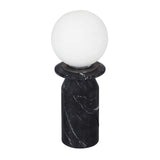 TOV Globe Onyx Black Marble Lamp