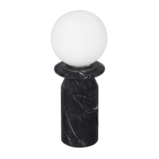 TOV Globe Onyx Black Marble Lamp