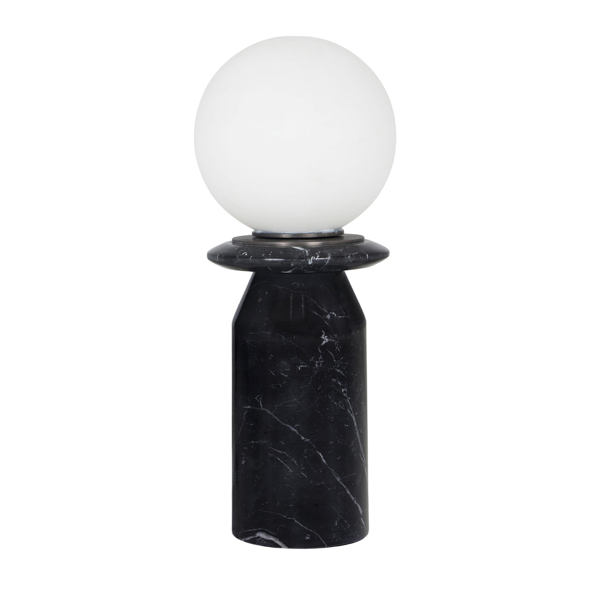 TOV Globe Onyx Black Marble Lamp