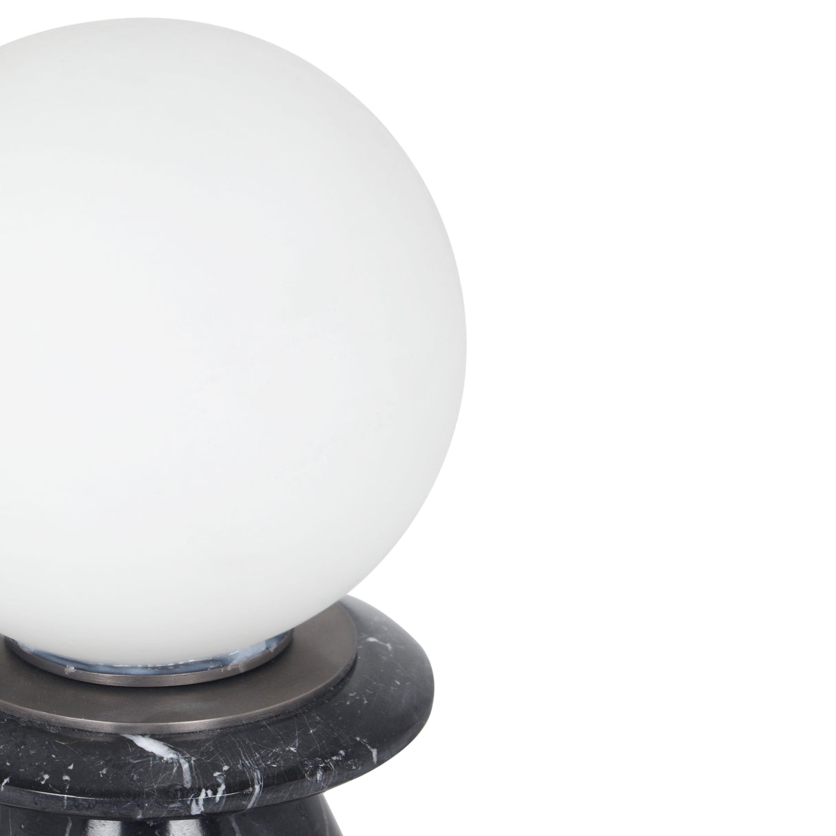 TOV Globe Onyx Black Marble Lamp