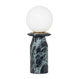 TOV Globe Malachite Green Marble Lamp
