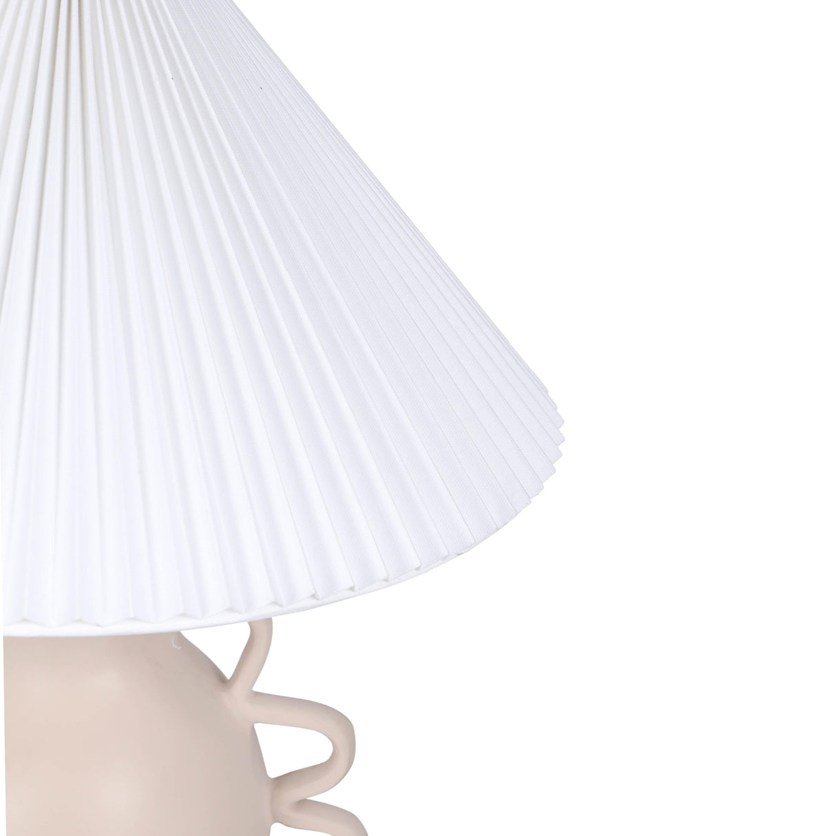 TOV Hazza Cream Pleated Table Lamp