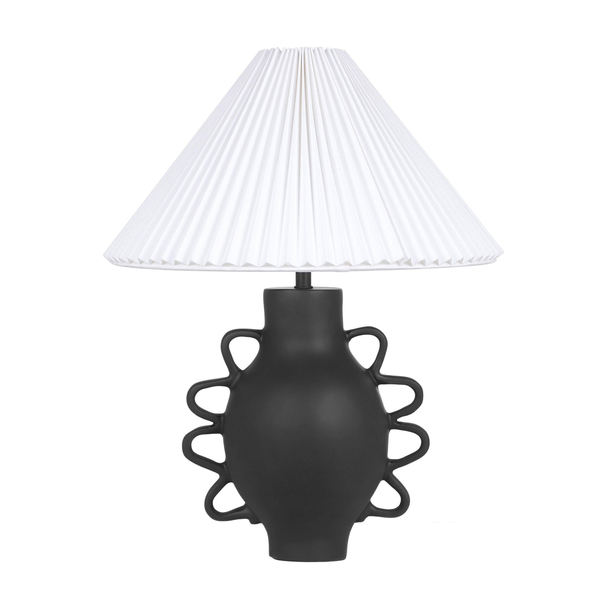 TOV Hazza Black Pleated Table Lamp